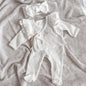 Baby Girl Solid Color Pure Cotton Long Sleeve Tops With Pants Sets