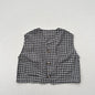 Summer New Arrival Kids Unisex V Neck Sleeveless Single Breasted Top Vest