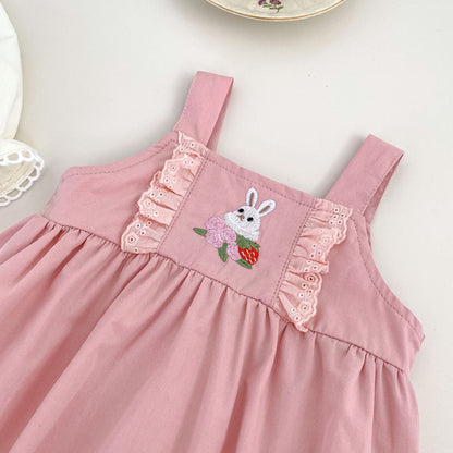 Arrival Spring Girls Long Sleeves Lace-trim Turn-down Collar Top Shirt and Sleeveless Onesies Clothing Set