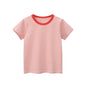 Baby Striped Pattern Casual Round Neck T Shirt Outfits-3