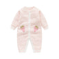 Autumn and Winter Arrival Baby Girls Knitted Strawberry Pattern Rompers-0