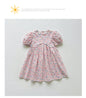 Summer Baby Kids Girls Short-Sleeved Floral Pattern Cute Dress