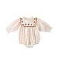 Floral Embroidered Design Long Sleeve Onesies
