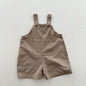 New Arrival Summer Baby Kids Solid Color Cotton Overalls-1