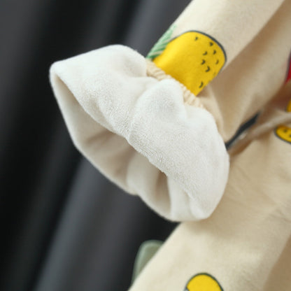 Autumn and Winter Arrival Baby Girls Long Sleeves Fruits Print Dress