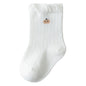 Baby Girls Frilled-Edges Breathable Mid-Calf Socks 2 Pairs