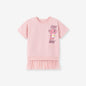 Summer Arrival Teddy Cartoon Pattern Short Sleeves Tulle Dress for Stylish Girls-0