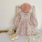 Baby Girl Flower Print Pattern Mesh Patchwork Design Onesies or Dress