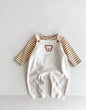 Infant Baby Bear Head Corduroy Combo Overalls In Sets-2