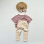 Children's Solid Color Leggings Girls Kindergarten Trousers-5