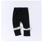 Children’s Spring Lace Trim Attached Breathable Pants for Girls – Home Trousers